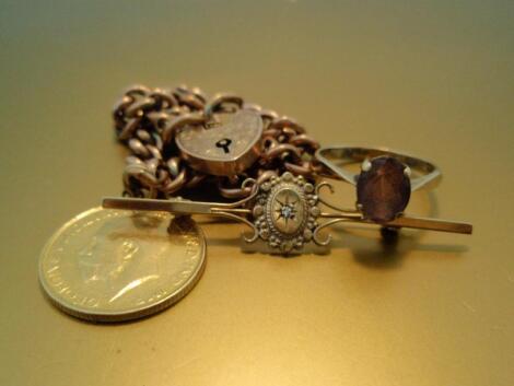 A Victorian bar brooch