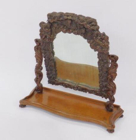 A 17thC and later swing framed toilet mirror