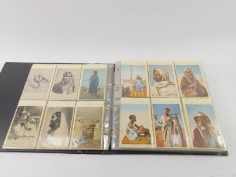 A mixed album of postcards