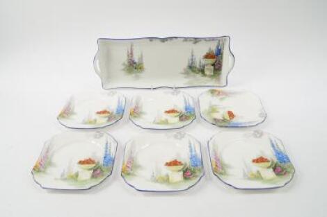 A Shelley porcelain sandwich set