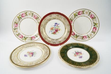 A pair of Royal Worcester porcelain plates