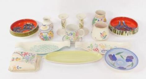 A group of Poole pottery