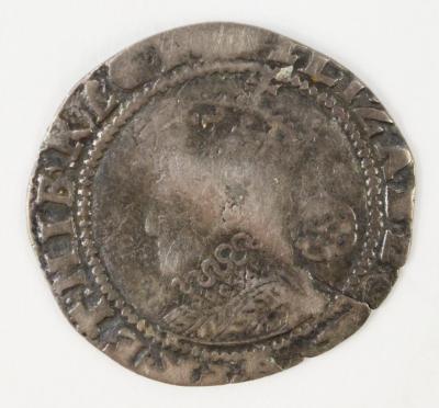 An Elizabeth I silver sixpence 1599