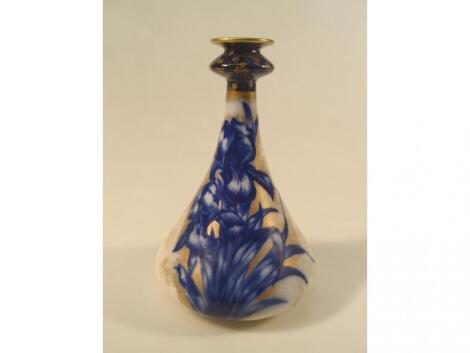 A Keeling & Co flo-blue pottery vase