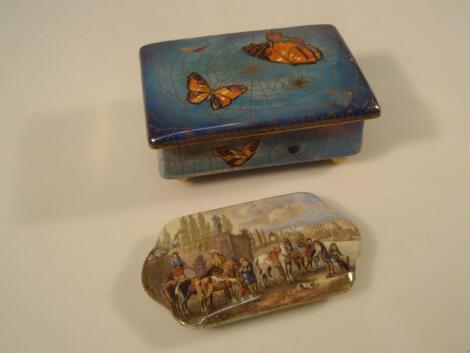 A Carltonware lustre casket