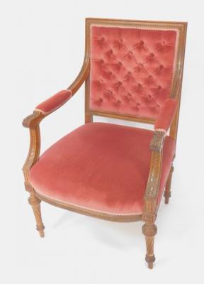 A Victorian mahogany armchair