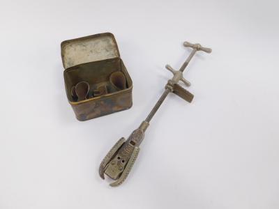 A Victorian Boss metal shoe stretcher