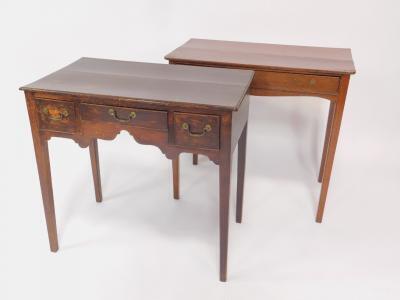 A George III oak lowboy