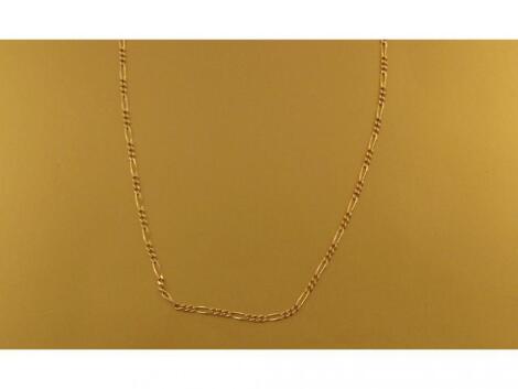 An 18ct gold fancy link neck chain