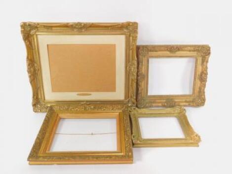 Four gilt picture frames