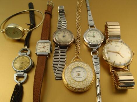 A gentleman's Astral presentation gold cased wrist watch and a selection