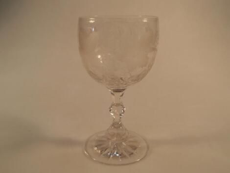 A Victorian large wine goblet