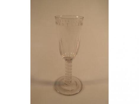 An early 19thC ale glass