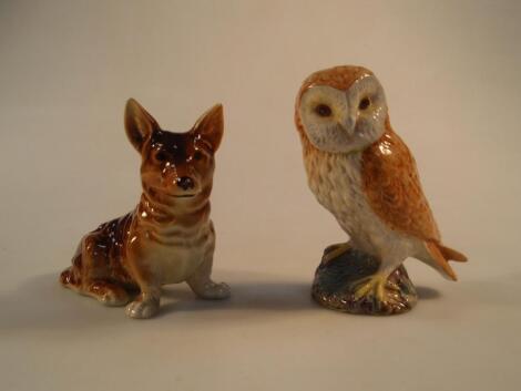 A Beswick pottery figure of an owl