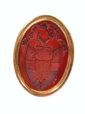 An early 19thC carnelian seal