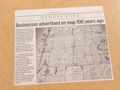 Grantham Interest. A Roberts & Co Cycling & General Map To The Environs Of Grantham - 3