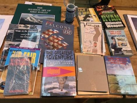 Group lot of various signed books