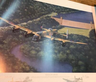 Keith Woodcock. Return of the Dambusters- Double Remarqued Print