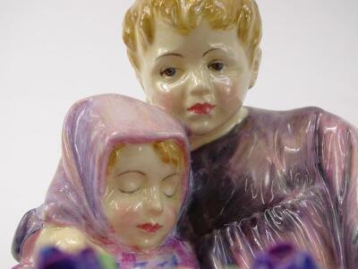 A Royal Doulton large sized figure The Flower Sellers Children - 2