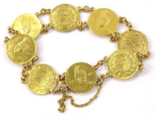 A coin bracelet