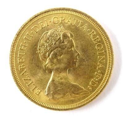 A Queen Elizabeth II full gold sovereign