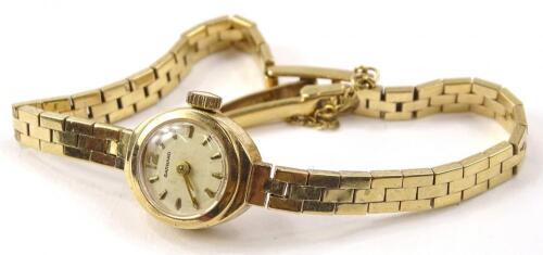 A 9ct gold Garrard ladies cocktail watch