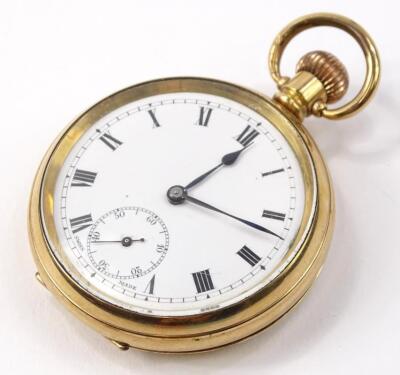 A gold plated pocket watch