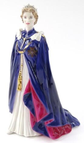 A Royal Worcester figure Queen Elizabeth II limited edition
