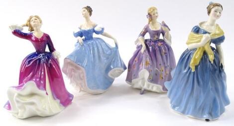 Four Royal Doulton figures