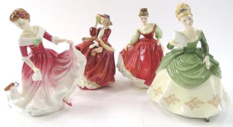 Four Royal Doulton figures