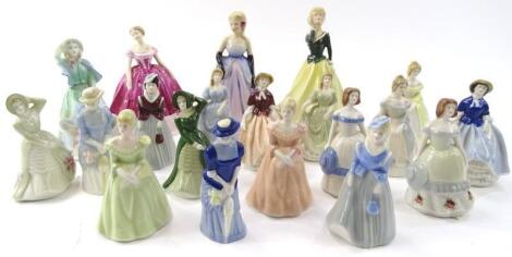 Various lady figures Coalport etc.