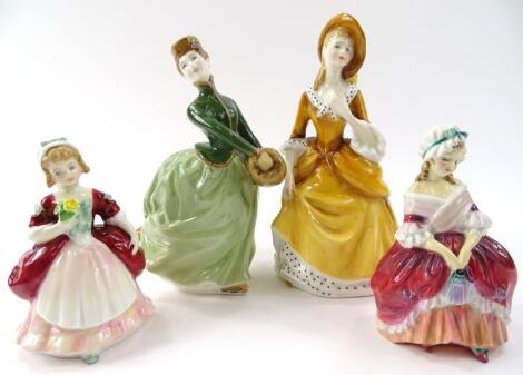 Four various Royal Doulton figures