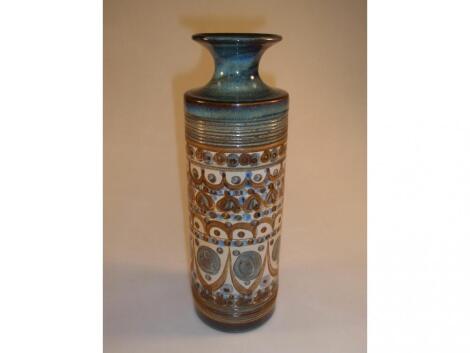 Denby 1970's 'minaret' vase designed by David Yorath