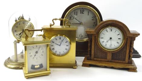 Various mantel clocks