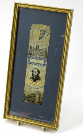 A Coventry style silk work bookmark