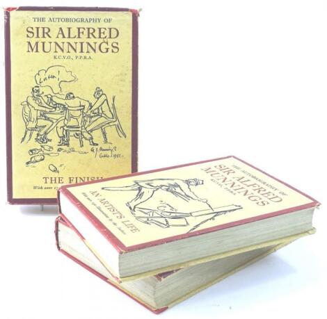 Books. The Autobiography of Sir Alfred Munnings in three volumes