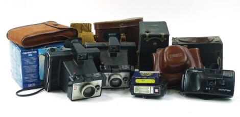 Various cameras and associated equipment etc.