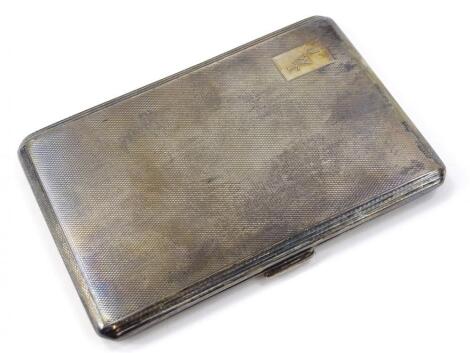 A George V silver cigarette case