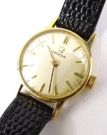 A 9ct gold Omega ladies wristwatch