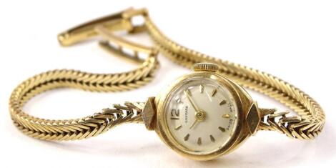 A 9ct gold Garrard ladies wristwatch