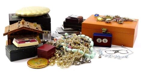 A large quantity of modern costume jewellery