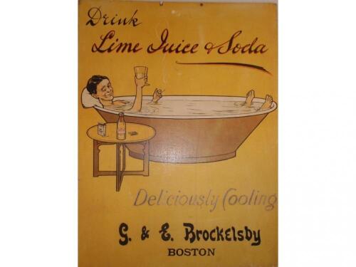 An advertising poster for G & E Brockelsbury