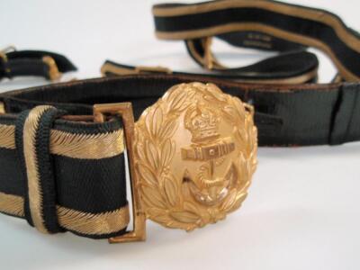 An Admiral's sword belt