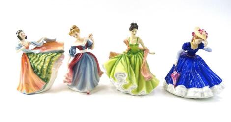 Four various Royal Doulton figures