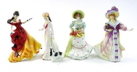 Four various Royal Doulton figures