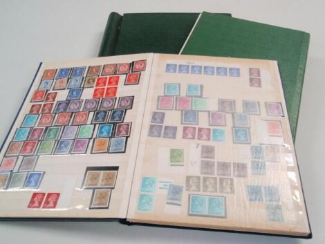 Stamps: Stockbooks containing GB mint