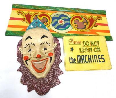 A fairground papier mache clown