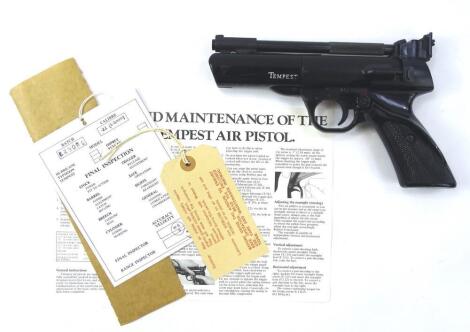 A boxed Webley Tempest air pistol