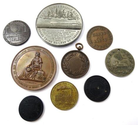 Various railway related medallions