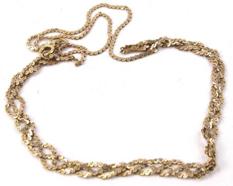 A 9ct gold necklace